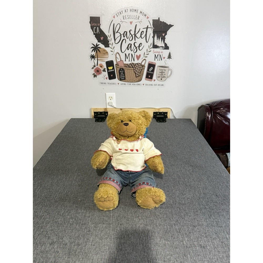 Build-A-Bear Workshop Build-a-Bear Brown Bear Plush 16" With Shirt & Pants
